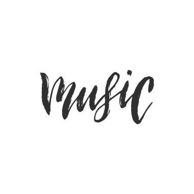Müzik, yazı el yazısıyla yazılmış. Eps10 vektör çizim