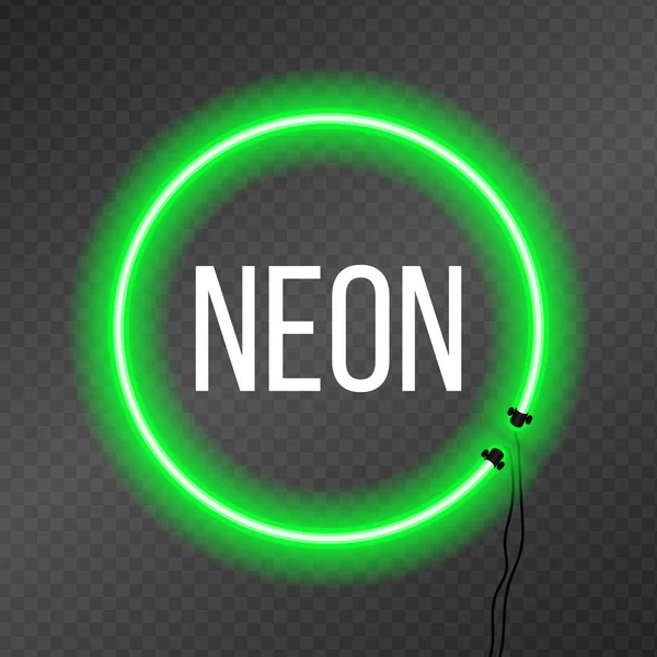 Runda Neon Ram Öppenhet Bakgrund Bra För Text Placering — Stock vektor