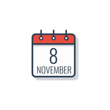 Beyaz arka plan üzerinde izole takvim gün simgesini.