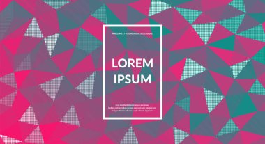 Soyut üçgenler degrade arka plan mozaik. Geometrik çok renkli arka plan.