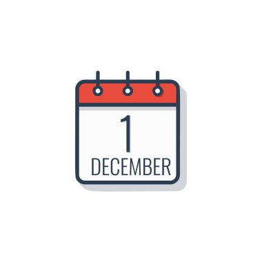 Beyaz arka plan üzerinde izole takvim gün simgesini.