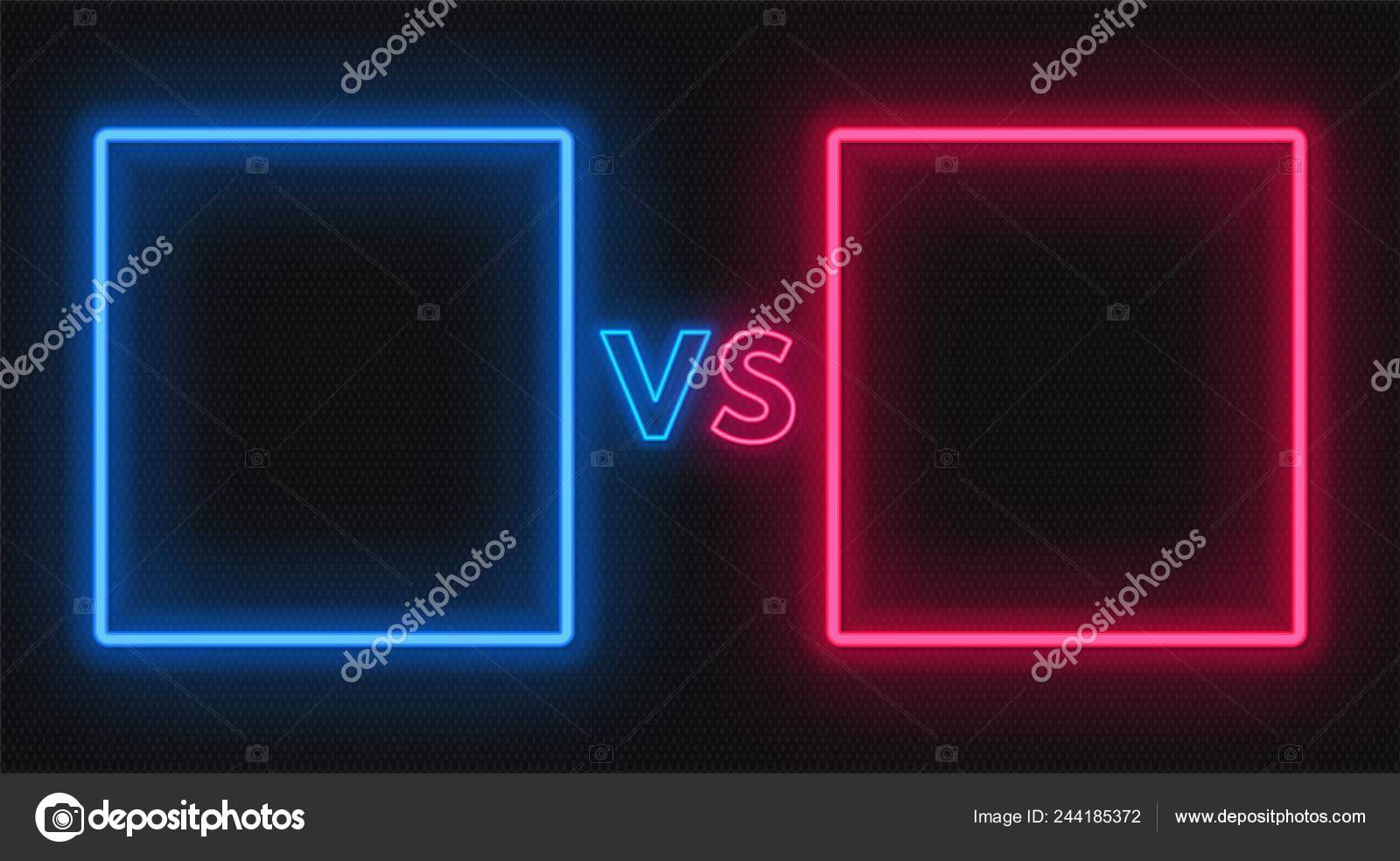 Versus battle business confrontation screen Vector Image