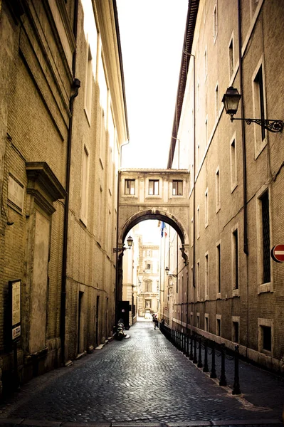 Straat Van Rome Italië — Stockfoto