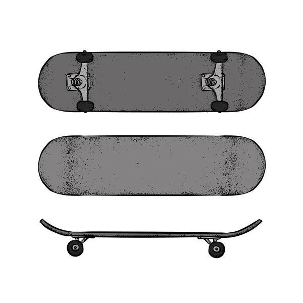 Set Von Skateboards Vektor Illustration Für Einen Oktopus Oder Poster — Stockvektor