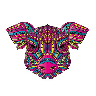 Download Pig Coloring Mandala Free Vector Eps Cdr Ai Svg Vector Illustration Graphic Art