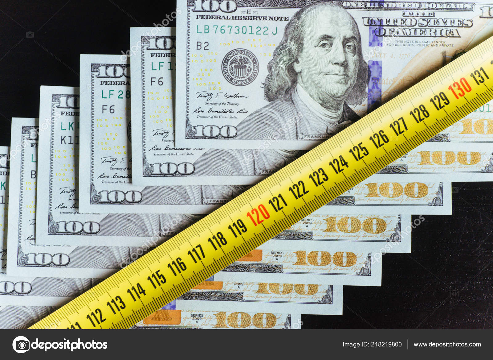 American Dollars One Hundred Dollar Banknotes 100 Dollar Stock Editorial Photo C Myronstandret