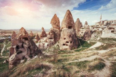 Kapadokya Kappa benzersiz jeolojik oluşumlar gözden geçirin