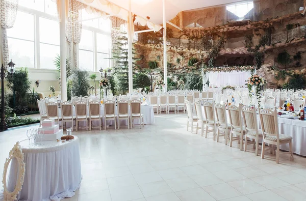 Luxurious Room Restaurant Celebrate Wedding Celebration — Stock Photo, Image