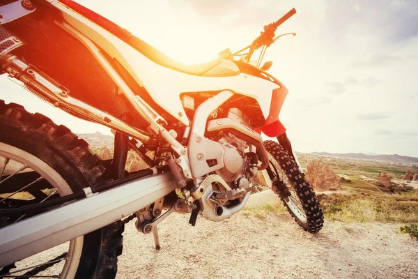 Motocicleta Bicicleta Livre Fundo Mundo Beleza — Fotografia de Stock