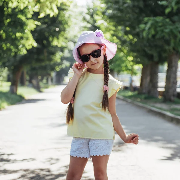 Beautiful Girl Summer Sunny Day — Stock Photo, Image