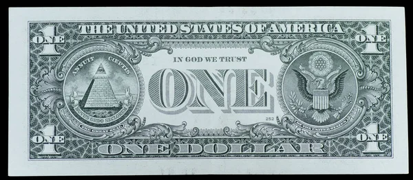 Close One Dollar Two Dollar Bills Macro American Dollars Dollar — Stock Photo, Image