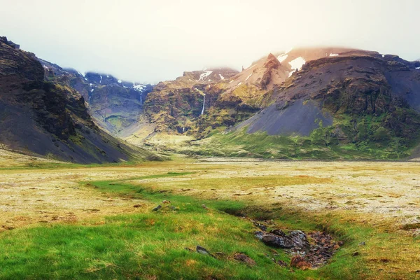 부드러운 슬로프 아이슬란드 — 스톡 사진