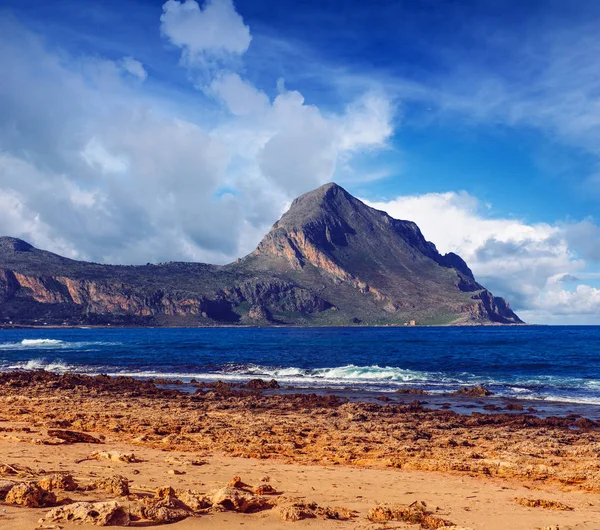 Location Cape San Vito Sicily Italy Europe Mediterranean Tyrrhenian Sea — Stock Photo, Image