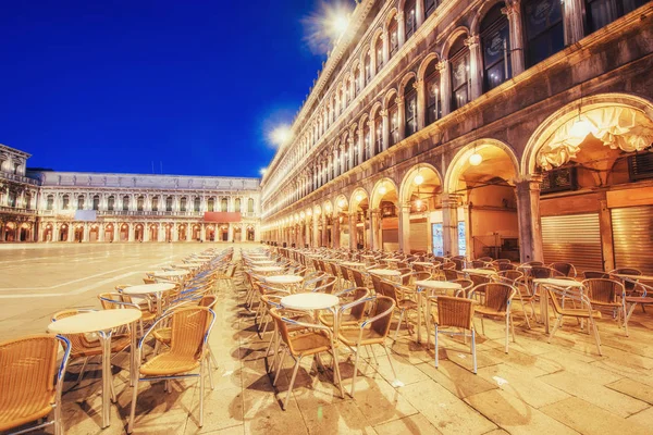 Images of St. Mark's Square in Venice at sunrise. Venice. Italy. Europe