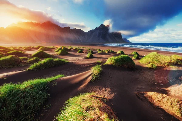 Pôr Sol Mágico Numa Praia Areia Mundo Beleza Turquia — Fotografia de Stock