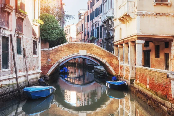 Góndolas Canal Venecia Venecia Destino Turístico Popular Europa — Foto de Stock