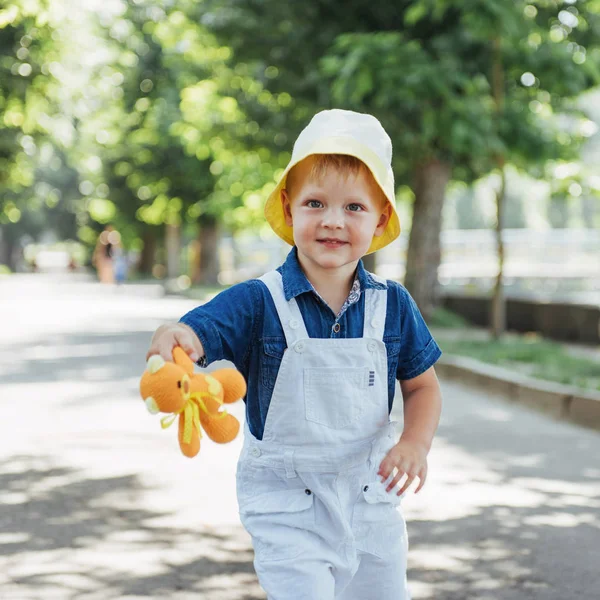 Cute Boy Posing Photo Outdoors Ukraine Europe — Stock Photo, Image