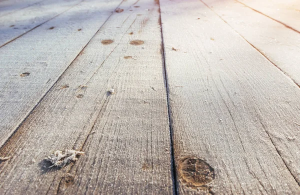 Struttura Legno Blu Con Sfondo Natale Neve — Foto Stock