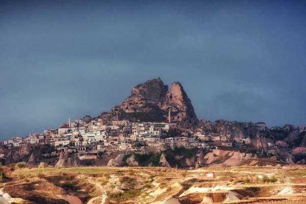 在卡帕多西亚的内夫谢希尔洞穴城市 美丽世界 土耳其 — 图库照片