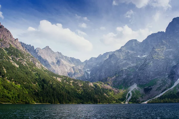 Величні Гірські Озера Високих Татрах Національного Парку Штрбске Плесо Словаччина — стокове фото