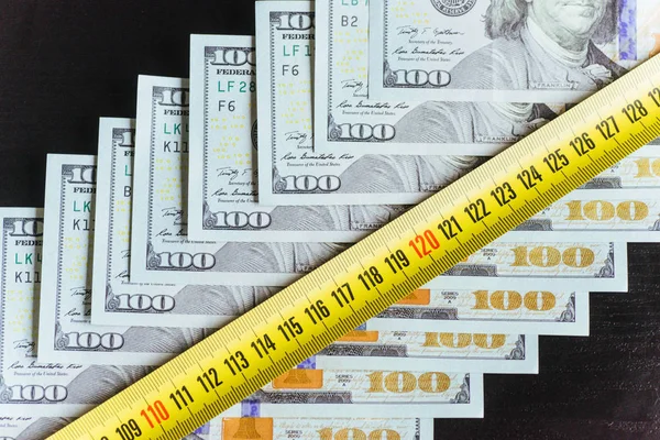 Dólares Americanos Billetes Cien Dólares 100 Dólares — Foto de Stock