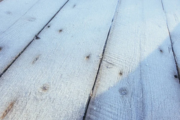 Struttura Legno Blu Con Sfondo Natale Neve — Foto Stock