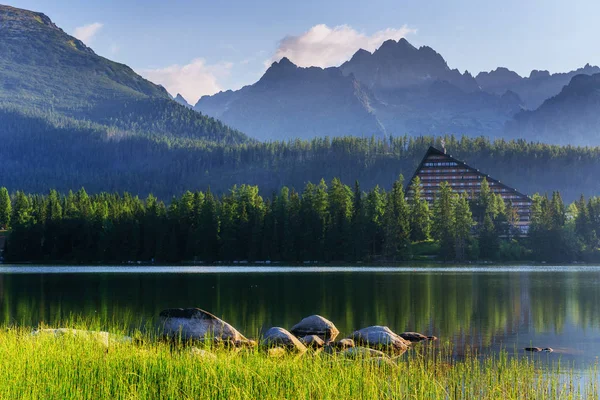 Fantastische Shtrbske Pleso Hoge Tatra Slowakije Europa — Stockfoto