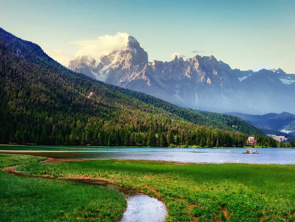 Mountain Lake Alpine Mountains Italy — Stock Photo, Image