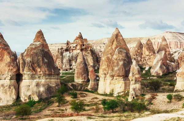 Ciudad Cueva Capadocia Mundo Belleza Turquía — Foto de Stock