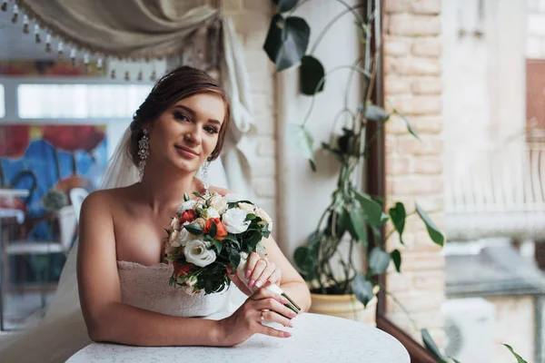 Giorno Del Matrimonio Della Sposa Giorno Migliore Della Mia Vita — Foto Stock