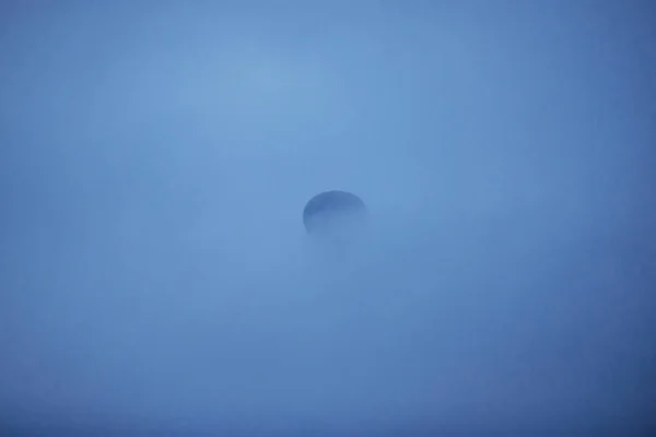 Kapadokya Balon Sisli Sabah Türkiye Bulanık Görüntüleri — Stok fotoğraf