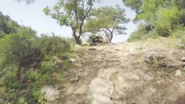 Farol Península de Gelidonya na primavera. Belas paisagens ao ar livre na Turquia e na Ásia. A paisagem no Mediterrâneo — Vídeo de Stock