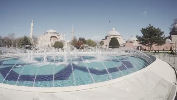 Mesquita do Sultão Ahmed Iluminada Mesquita Azul, Istambul — Vídeo de Stock