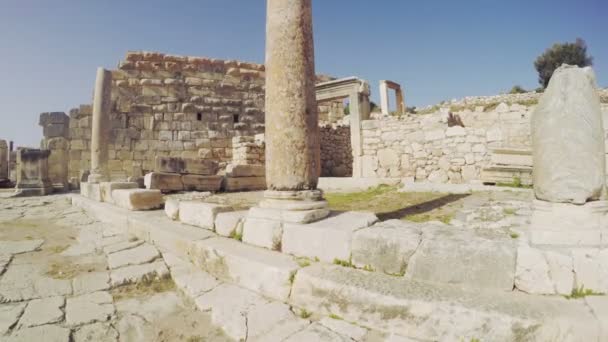 Turkey ancient Roman ruins. Built around 6000 BC. Ancient Christian church — Stock Video