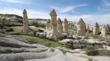 Kumtaşı Kanyon fungous formları Cavuşin Köyü, Kapadokya Nevşehir ili Merkez Anadolu Bölgesi Türkiye'de yakın: