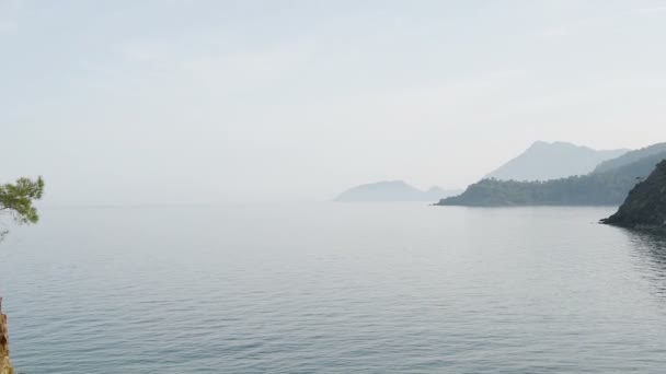 Malerische mediterrane Meereslandschaft in der Türkei — Stockvideo