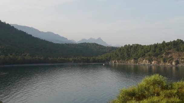 Pintoresco paisaje marino mediterráneo en Turquía — Vídeos de Stock