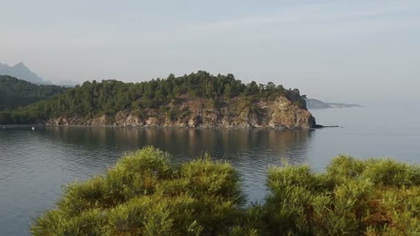 Picturesque Mediterranean Seascape In Turkey — Stock Video