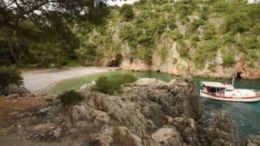 Denizde tekneler doğal görünümünü. Türkiye