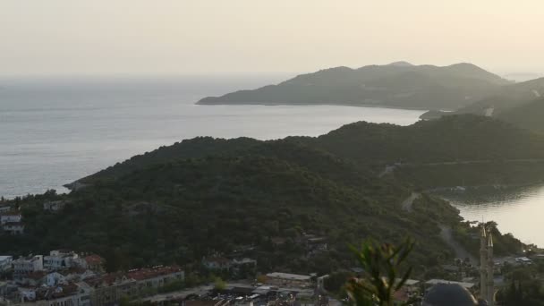 Scenic visning af både på havet. Tyrkiet – Stock-video