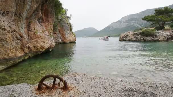 Denizde tekneler doğal görünümünü. Türkiye — Stok video