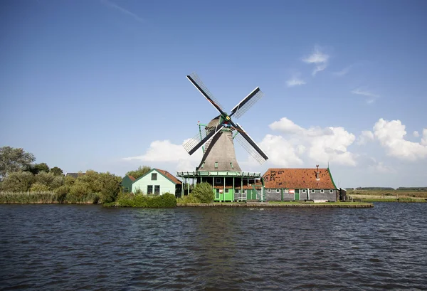 Młyny Zaandam Holandia — Zdjęcie stockowe