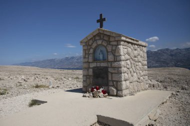 Pag, Hırvatistan yakınındaki Katolik Şapel
