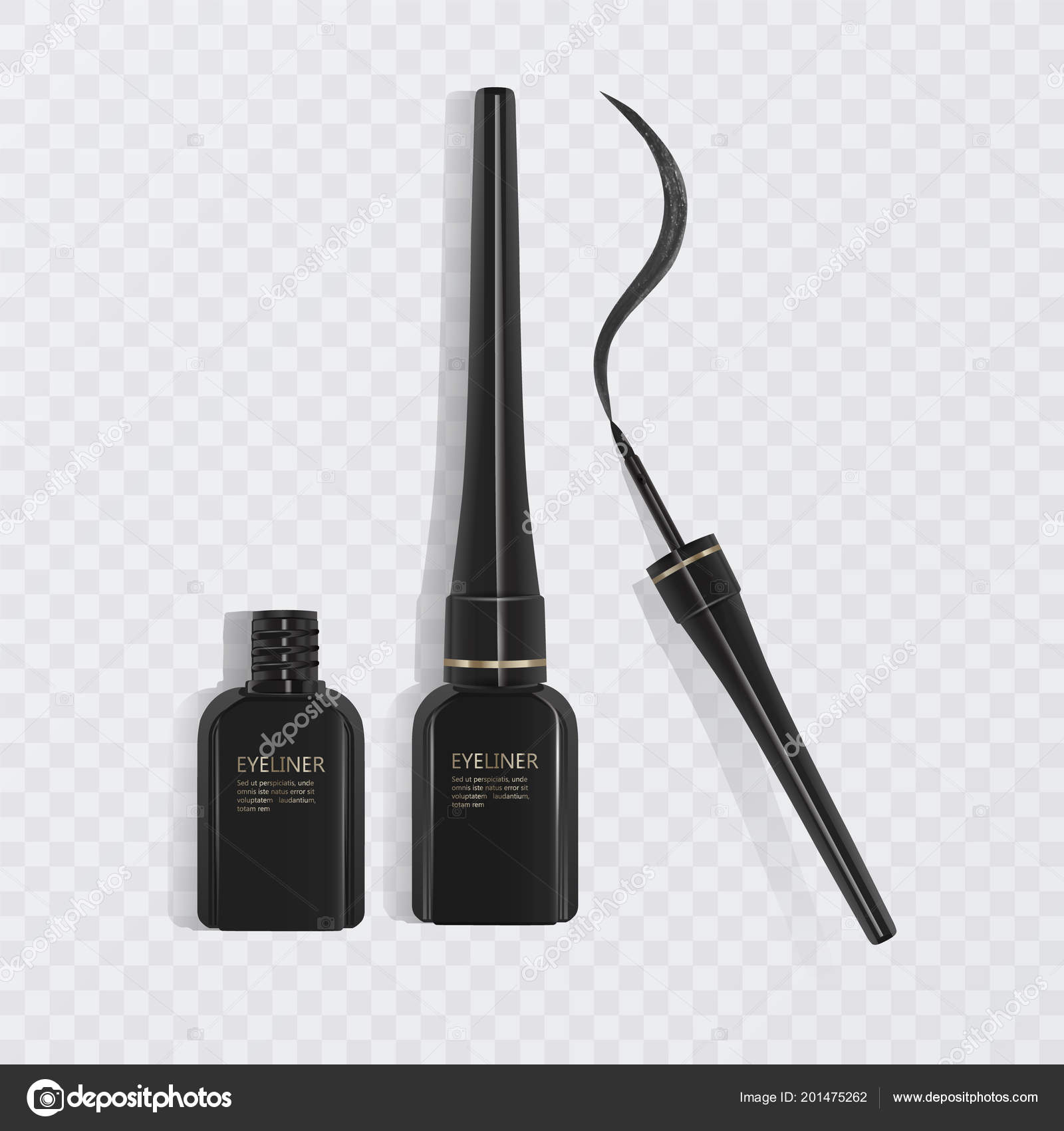 Download Liquid Eyeliner Set Eyeliner Product Mockup For Cosmetic Use In 3d Illustration Isolated On Light Background Vector Illustration Vector Image By C Razalina Vector Stock 201475262
