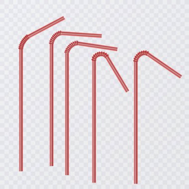 İçecek için bardağı taşıran damla. Kırmızı renkli payet içme, şeffaf arka plan üzerinde izole. Vektör çizim