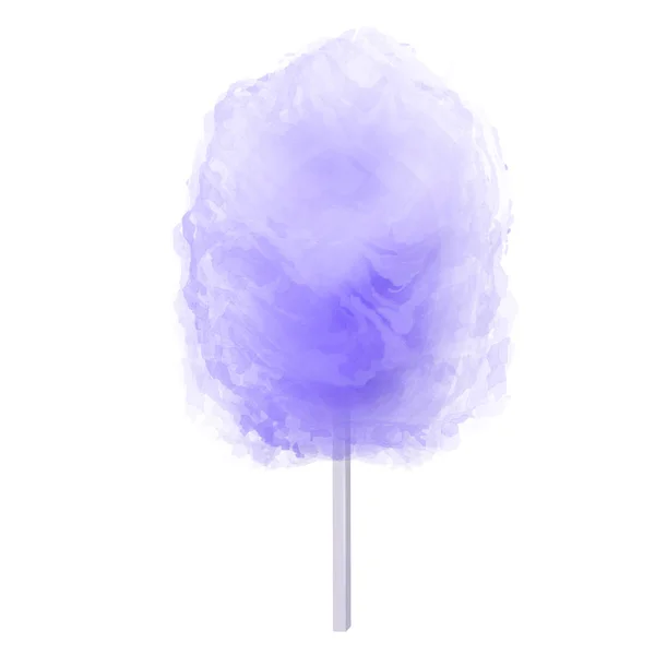 Bunte Zuckerwatte. Zuckerwolken 3D Vektor Illustration — Stockvektor