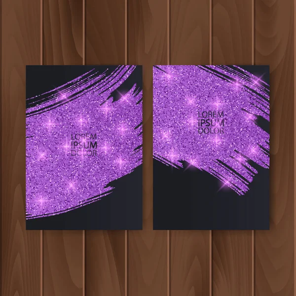Шаблони для обкладинки або брошури, з фіолетовою блискучою текстурою, шаблон дизайну обкладинки бізнес-книги в A4. Векторна ілюстрація EPS 10 — стоковий вектор