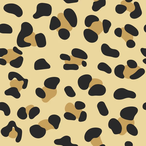 Naadloze eindeloze patroon van Jaguar textuur, Leopard bont achtergrond voor textiel design, inwikkeling van papier, behang of scrapbooking, Vector EPS 10 formaat — Stockvector