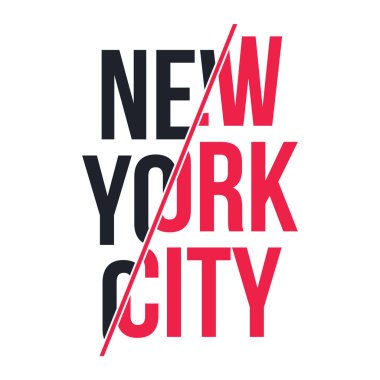T-shirt için sloganı grafiği yazdırmak. Sloganı ile T-shirt tasarım. New York, modern tipografi tee baskı için. Vektör