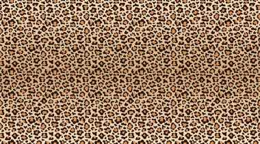 Leopar baskı desen. Leopar deri seamless modeli. Moda cheetah kürk doku. Vektör